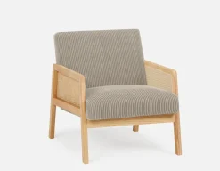ROUSSEAU corduroy accent chair