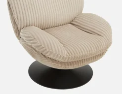 ROUSSEAU corduroy accent chair