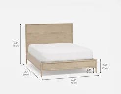 SAHARA minimalist scandinavian queen size bed