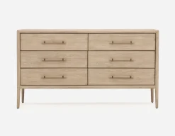 SAHARA minimalist scandinavian 6-drawer dresser