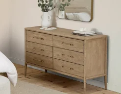 SAHARA minimalist scandinavian 6-drawer dresser