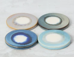 SAMARIA set of 4 ceramic coasters