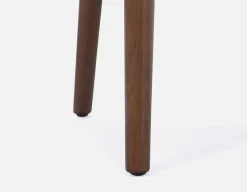 SEVILLE 100% leather mid-century counter stool 66cm
