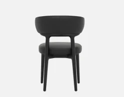 SEVILLE 100% leather mid-century dining chair