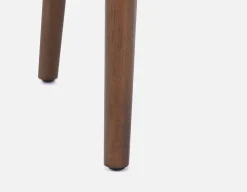 SEVILLE 100% leather mid-century dining chair