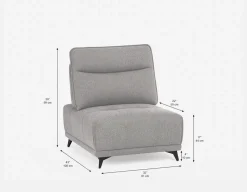SIMON accent chair with adjustable backrest