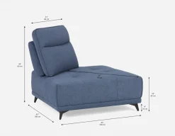 SIMON corner seat with adjustable backrest