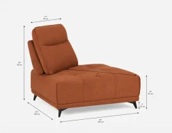 SIMON corner seat with adjustable backrest
