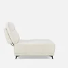 SIMON modern contemporary armless loveseat with adjustable backrest