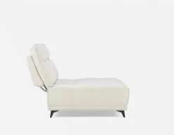 SIMON modern contemporary armless loveseat with adjustable backrest