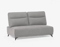 SIMON modern contemporary armless loveseat with adjustable backrest