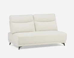 SIMON modern contemporary armless loveseat with adjustable backrest