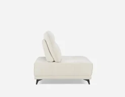 SIMON modern contemporary armless loveseat with adjustable backrest
