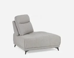 SIMON modern contemporary armless loveseat with adjustable backrest