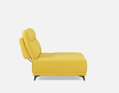 SIMON modern contemporary armless loveseat with adjustable backrest