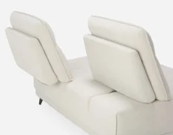SIMON modern contemporary armless loveseat with adjustable backrest