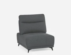 SIMON modern contemporary armless loveseat with adjustable backrest