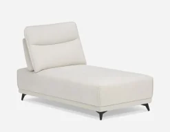 SIMON modern contemporary armless loveseat with adjustable backrest