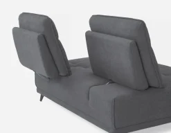 SIMON modern contemporary armless loveseat with adjustable backrest