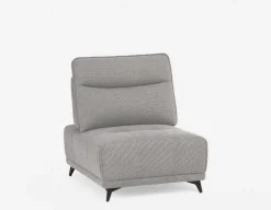 SIMON modern contemporary armless loveseat with adjustable backrest