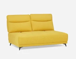 SIMON modern contemporary armless loveseat with adjustable backrest