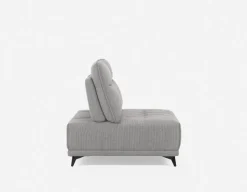 SIMON modern contemporary armless loveseat with adjustable backrest