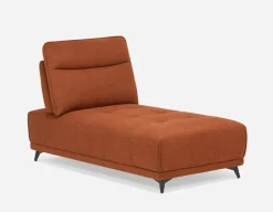 SIMON modern contemporary armless loveseat with adjustable backrest