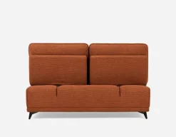 SIMON modern contemporary armless loveseat with adjustable backrest