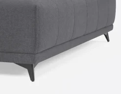 SIMON modern contemporary armless loveseat with adjustable backrest