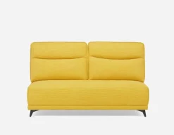 SIMON modern contemporary armless loveseat with adjustable backrest