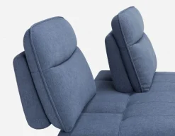 SIMON modern contemporary armless loveseat with adjustable backrest