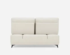 SIMON modern contemporary armless loveseat with adjustable backrest