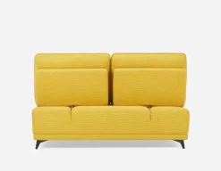 SIMON modern contemporary armless loveseat with adjustable backrest
