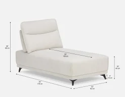 SIMON modern contemporary lounger with adjustable backrest