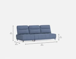 SIMON 2-pc modular interchangeable sofa
