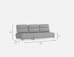 SIMON 2-pc modular interchangeable sofa