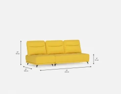 SIMON 2-pc modular interchangeable sofa