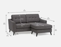 SIRINE interchangeable sectional sofa