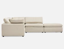 SOFT contemporary 5-pc modular sectional sofa