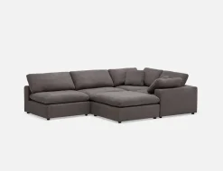 SOFT contemporary 5-pc modular sectional sofa