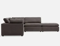 SOFT contemporary 5-pc modular sectional sofa