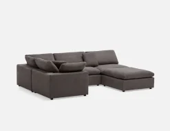 SOFT contemporary 5-pc modular sectional sofa