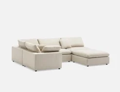 SOFT contemporary 5-pc modular sectional sofa