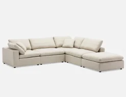 SOFT contemporary 5-pc modular sectional sofa