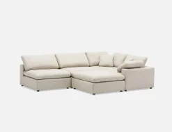 SOFT contemporary 5-pc modular sectional sofa