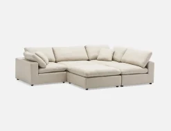 SOFT contemporary 5-pc modular sectional sofa
