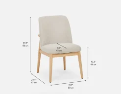 SOLENE modern scandinavian dining chair