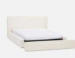 SORGUE upholstered king size bed with storage