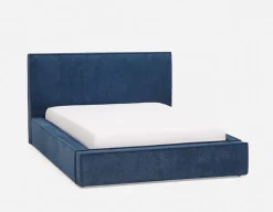 SORGUE upholstered king size bed with storage