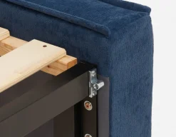 SORGUE upholstered king size bed with storage